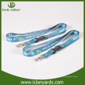 Neue benutzerdefinierte Polyester blauen Lanyard mit Sicherheitsausbruch